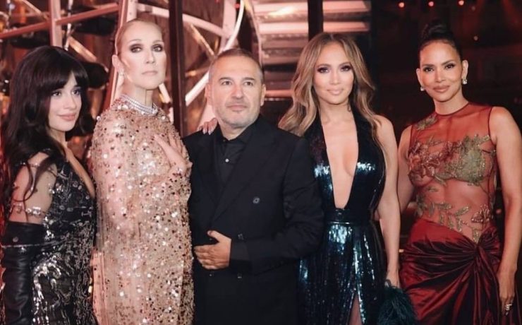 Селін Діон Дженіфер Лопес на ювілеї бренду elie Saab