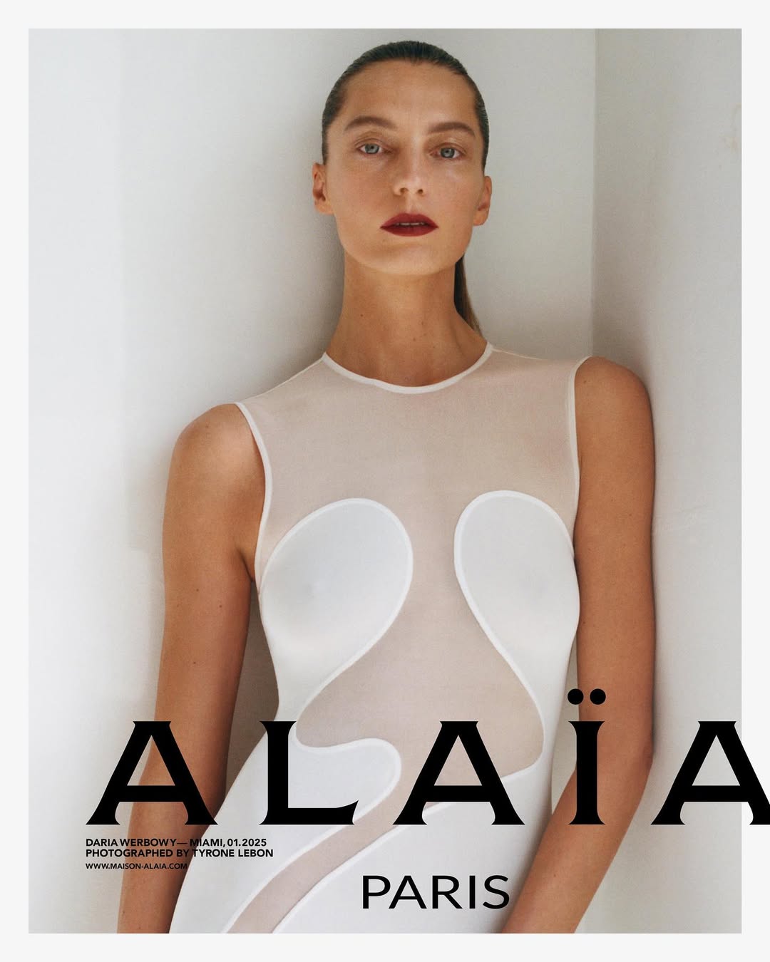 Топ-модель с украинскими корнями Дарья Вербова стала лицом бренда Alaïa