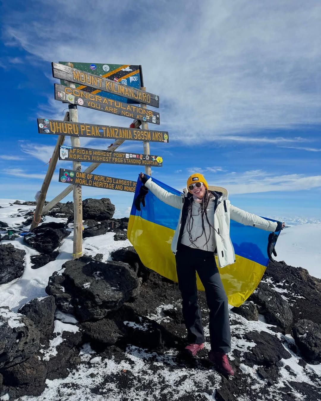 «Мисс Вселенная Украина » – 2021 Анна Неплях взошла на Килиманджаро