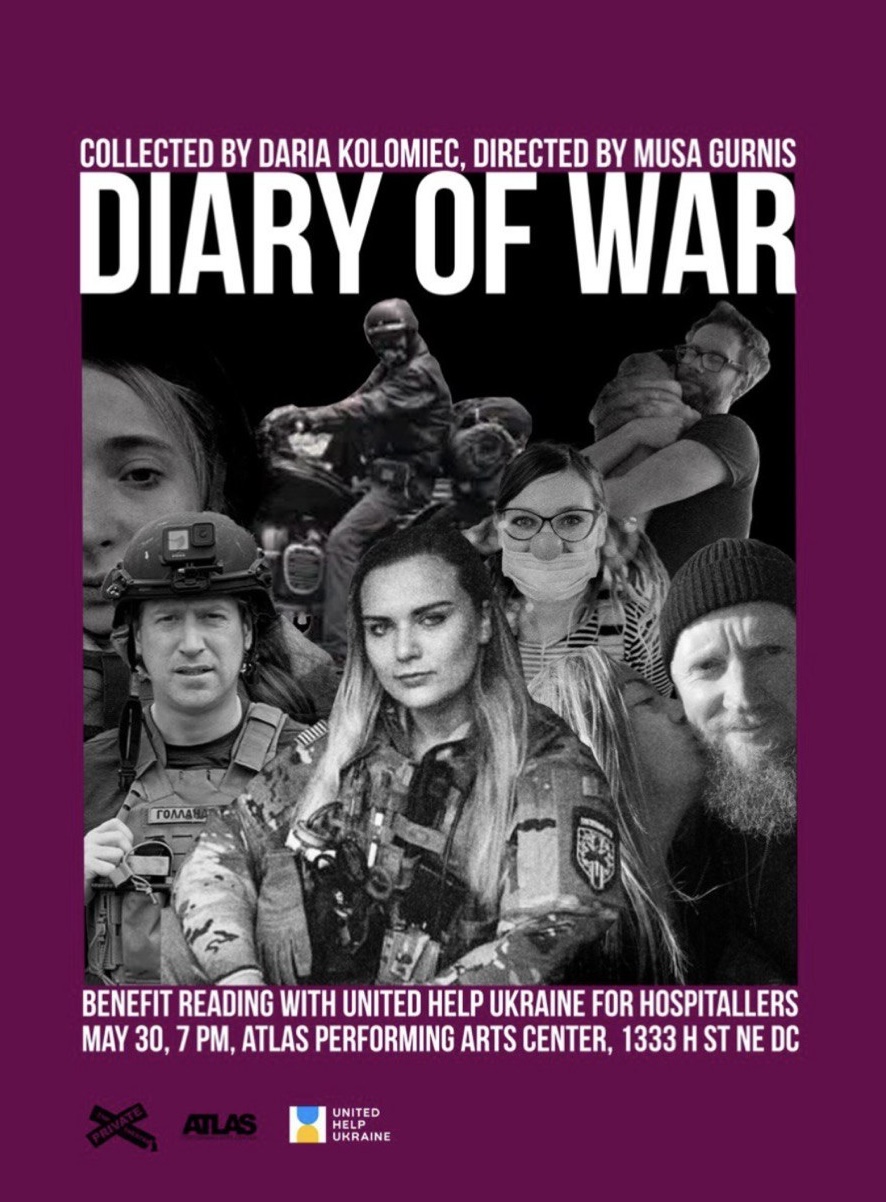 Diary of War: дневник Ирины Цыбух прозвучал в театре Вашингтона