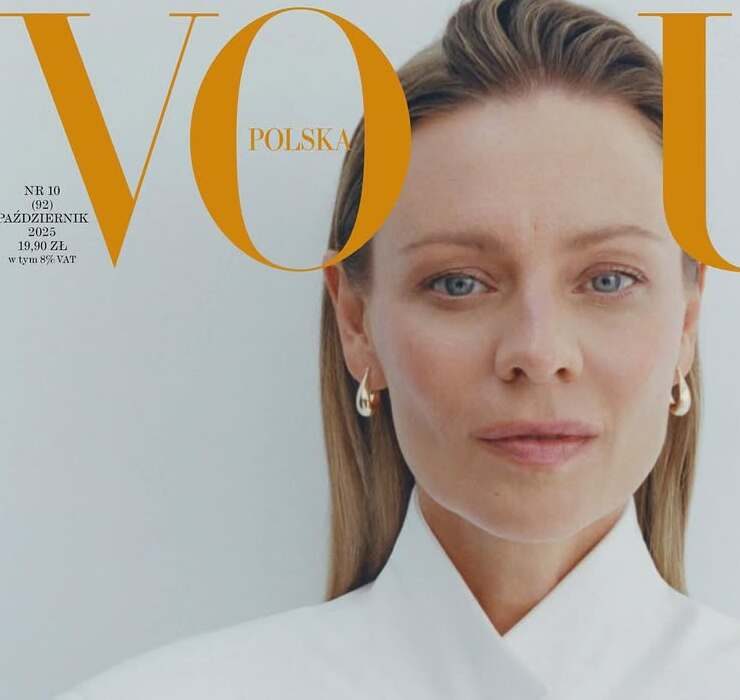 Замечено: актриса Магдалена Бочарская в жакете Bevza на обложке Vogue Poland
