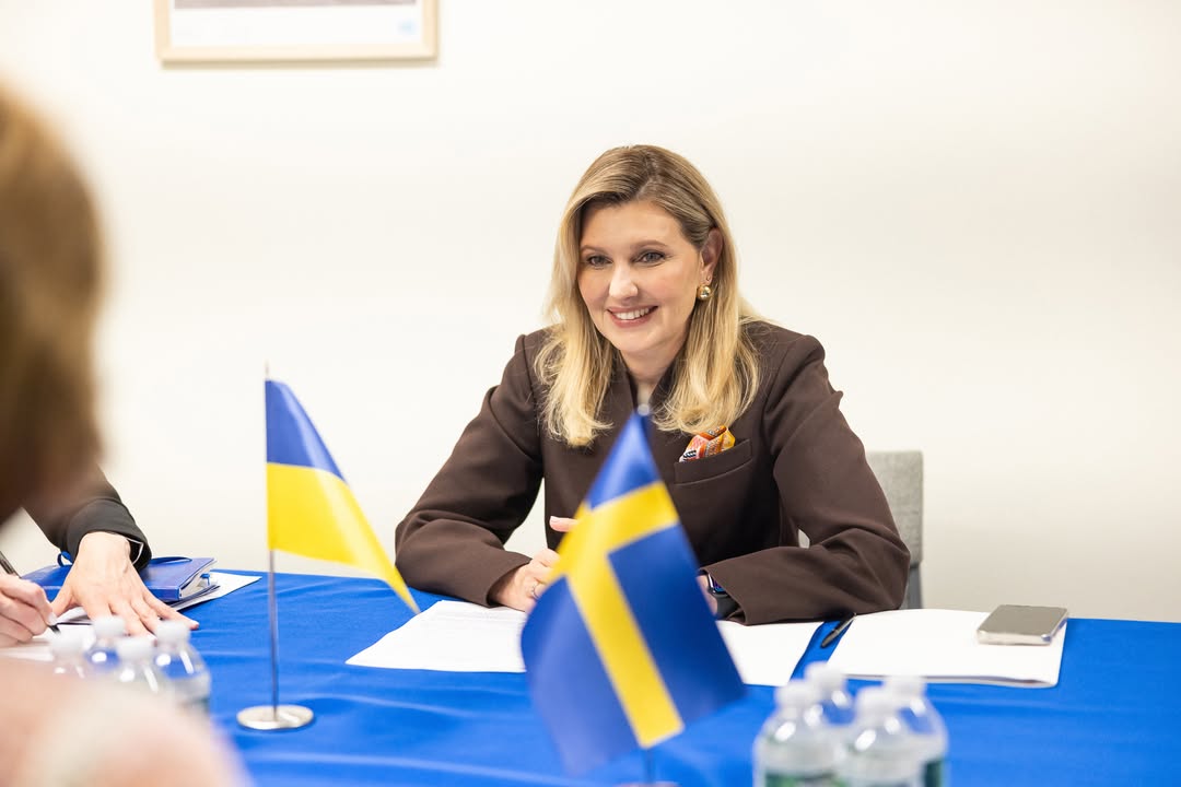 Олена Зеленська зустрілася з королевами Швеції та Бельгії