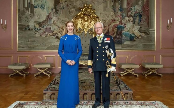 Посол України у Швеції Світлана Заліщук на аудієнції в Карла XVI Густава