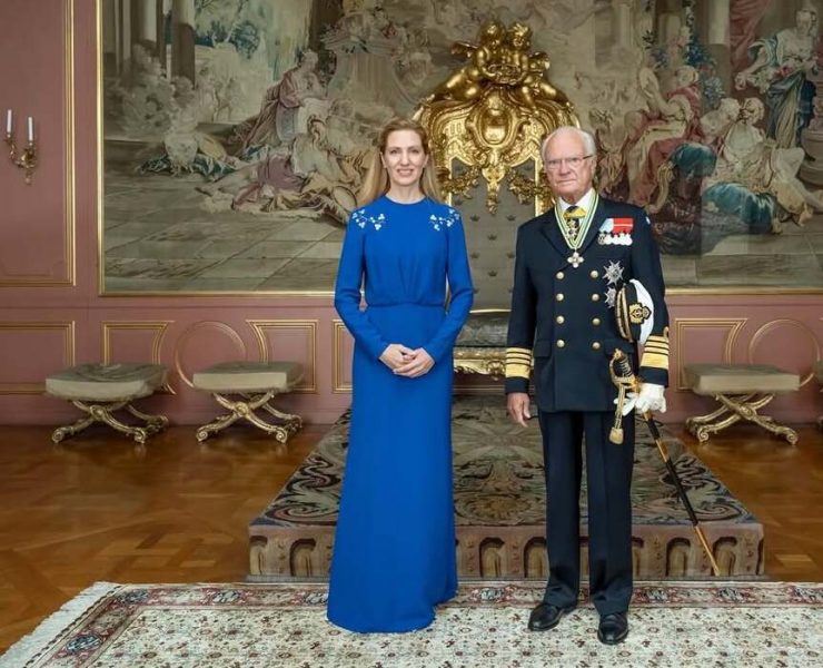 Посол України у Швеції Світлана Заліщук на аудієнції в Карла XVI Густава