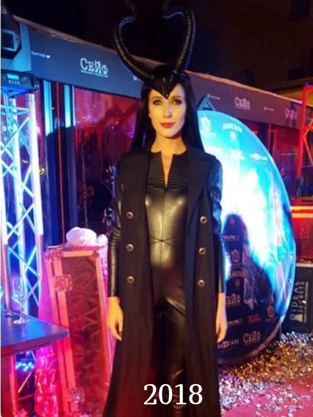 Архивные кадры: Катя Осадчая показала свои креативные наряды на Хэллоуин