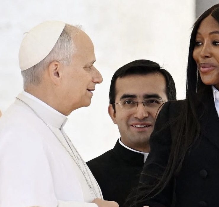 Наоми Кэмпбелл встретилась с Папой Римским
