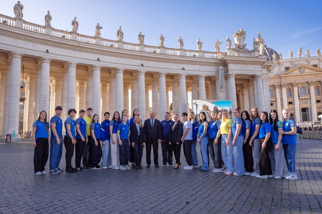 Українських учасників Olympic Dreams благословив Папа Римський Лев XIV