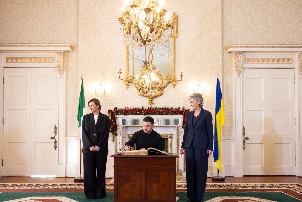 Владимир и Елена Зеленские прибыли в Ирландию