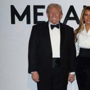 Дональд и Мелания Трамп на закрытой премьере фильма &laquo;Мелания&raquo;