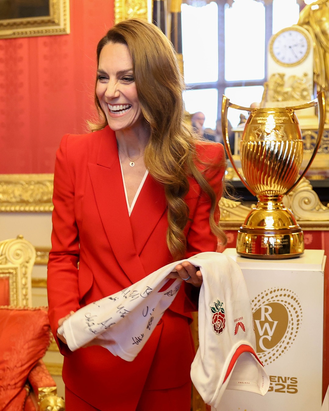 Кейт Міддлтон із новим відтінком волосся &ndash; на першому державному прийомі цьогоріч