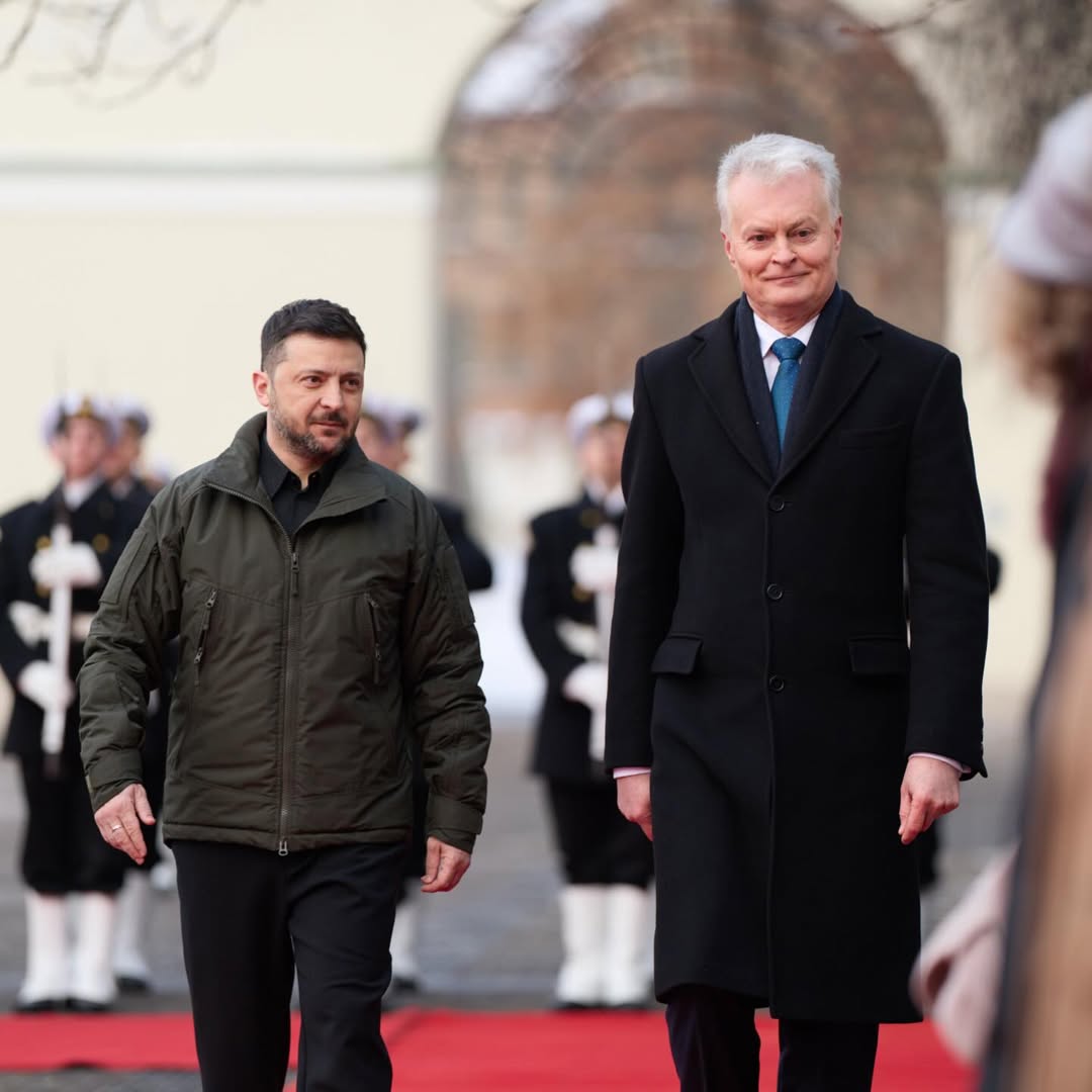 Володимир та Олена Зеленські прибули до Литви