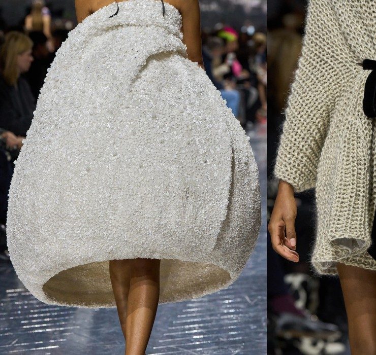 Квіти та в’язані фактури: головні образи кутюрної колекції Dior