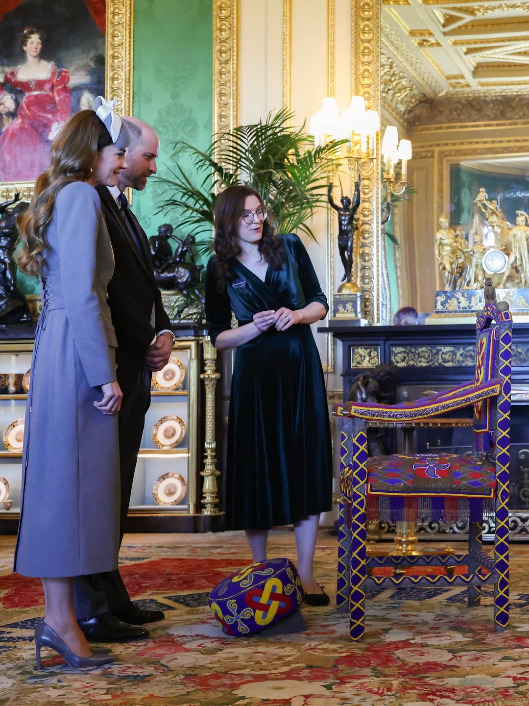 Принц и принцесса Уэльские на банкете в честь визита президента Нигерии