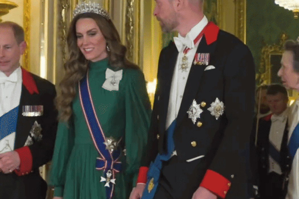 Принц и принцесса Уэльские на банкете в честь визита президента Нигерии