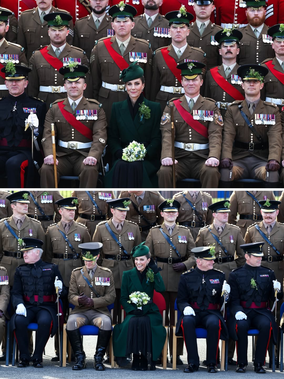 Кейт Миддлтон в изумрудном total look на параде в День святого Патрика