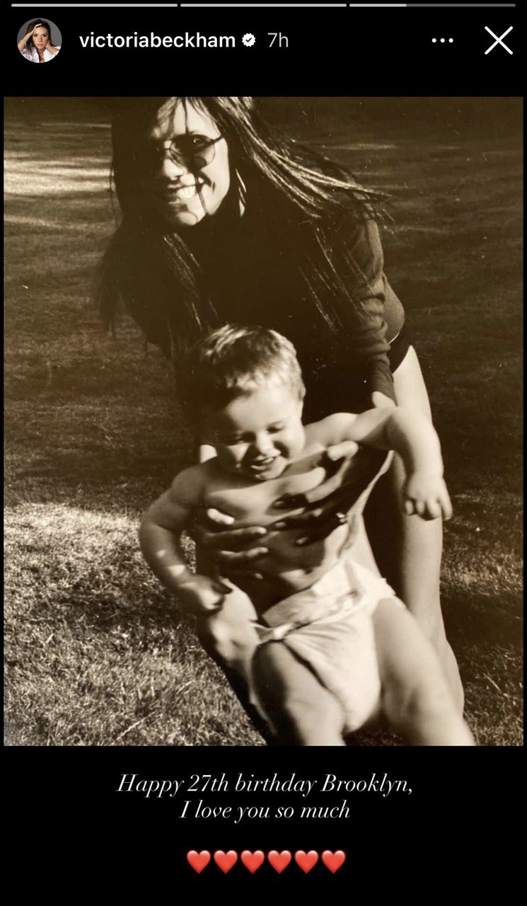 «Ми любимо тебе»: Девід Бекхем привітав сина Брукліна з днем народження