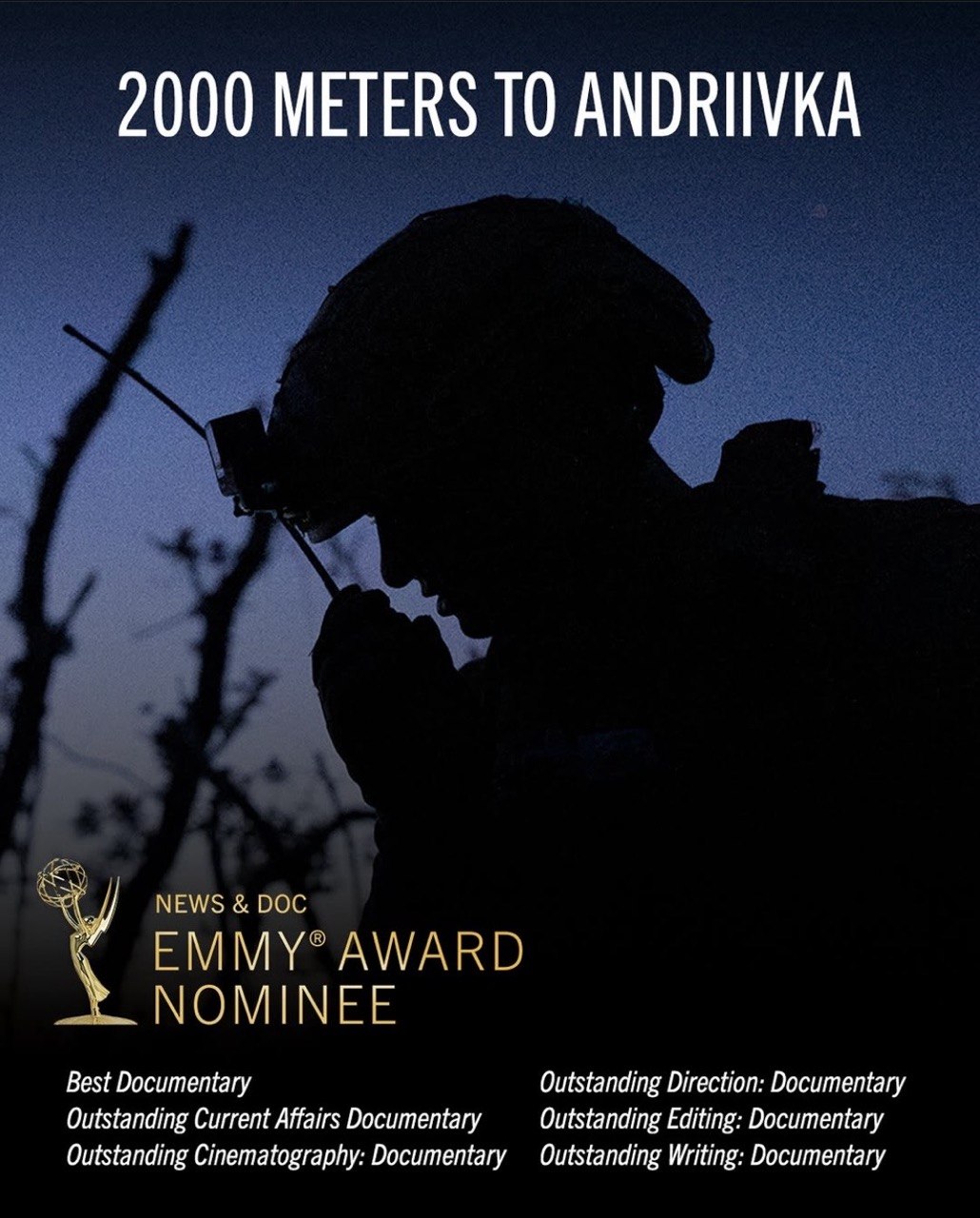 Фільм Мстислава Чернова &laquo;2000 метрів до Андріївки&raquo; номінували на премію &laquo;Еммі&raquo;