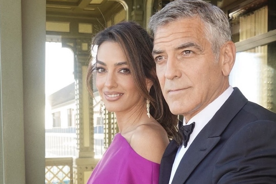 Джордж Клуни с супругой на вручении премии имени Чарли Чаплина