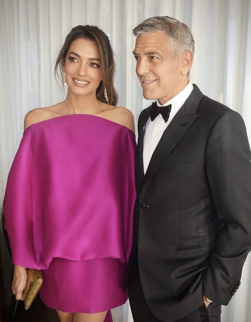 Джордж Клуни с супругой на вручении премии имени Чарли Чаплина