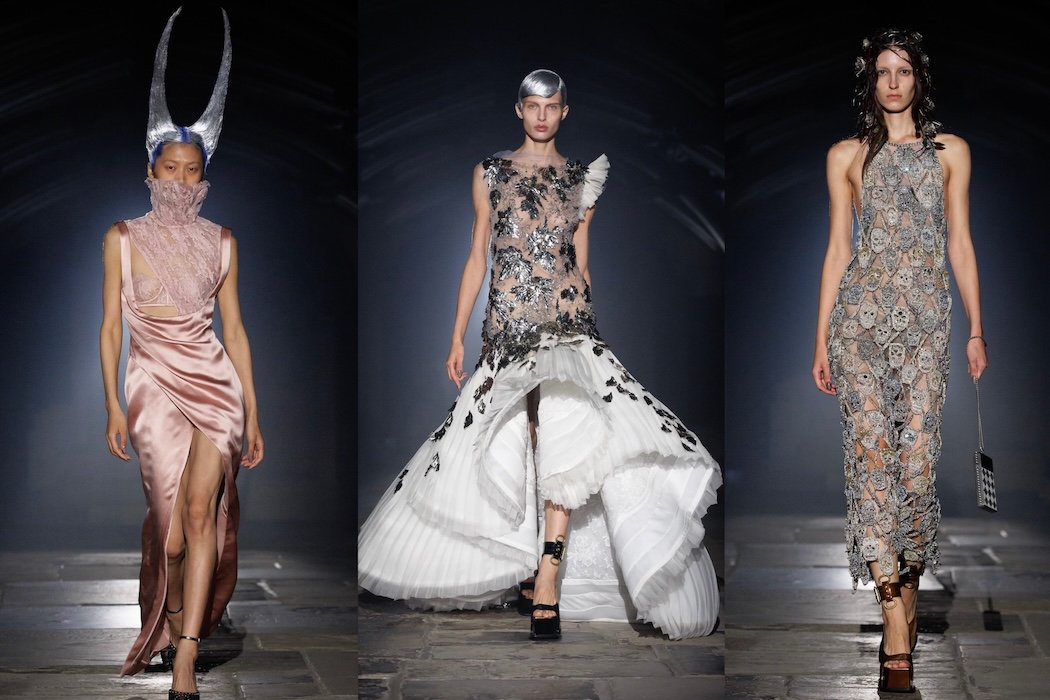 Ангелы и готические мотивы: McQueen показал тёмную сторону моды