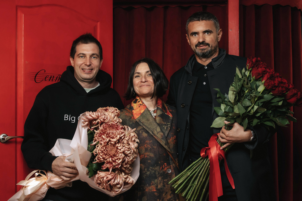 Тарас Цимбалюк, Олена Світлицька та інші гості на виставі «СЕПТИМА» в театрі Франка