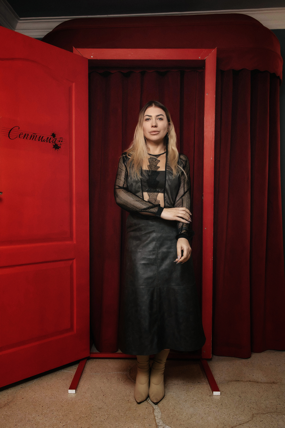 Тарас Цимбалюк, Олена Світлицька та інші гості на виставі «СЕПТИМА» в театрі Франка
